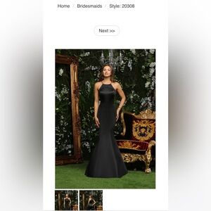 Designer Ashley & Justin midnight bridesmaid dress. No alterations. size 12